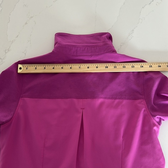 Salomon Advance Skin Active Dry Button Down Outdoor Blouse Pink/Fushia Size M - Picture 8 of 11